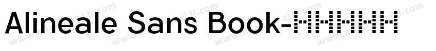 Alineale Sans Book字体转换